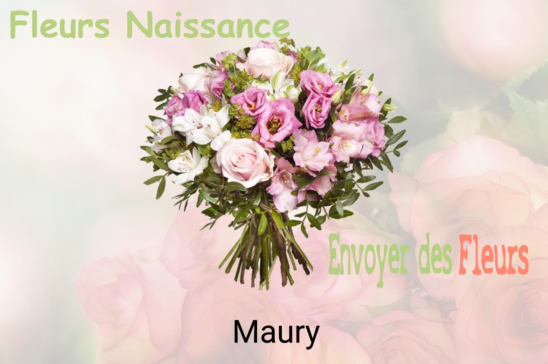 Bouquet de fleurs de naissance livré à Maury